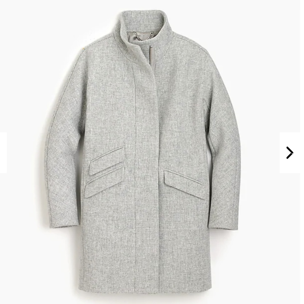J.Crew Cocoon coat in Italian stadium-cloth wool - Picture 1 of 8